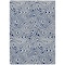 Homeroots 5' X 8' Navy Blue And Ivory Abstract Washable Indoor Outdoor Area Rug 598981 - alternate 4