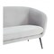 Homeroots 75" Light Gray Sofa With Black Legs 480908 - alternate 4