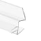 Prime-Line Frameless Shower Door Bottom Seal for 1/2 in  Glass Doors, 45 Deg Drip Guard, 36 in, Clear Vinyl M 6259 - alternate 3