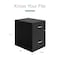 Space Solutions 14.25 in W 2 Drawer Vertical File Cabinet W/ Accessory Drawer, Black 25957 - alternate 6