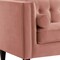 Homeroots 83" Blush Velvet Wood Sofa With Toss Pillows 543948 - alternate 7
