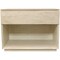 Homeroots 24" Natural Solid Wood Ribbed Texture One Drawer Nightstand 569603 - alternate 9