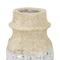 Homeroots 10" Beige And Ivory Cylinder Terracotta Table Vase 565465 - alternate 4