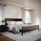 Martha Stewart Corbin King Size Solid Wood Platform Bed w/Wooden Headboard and Footboard, Dark Brown MG-090026-K-DKBRN-MS - alternate 1