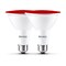 Bulbrite 90-W Equivalent, Red Color PAR38 Weatherproof Outdoor E26 Medium Base Flood LED Light Bulb COLOR 861906 - alternate 1
