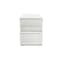 Martha Stewart Grady Set of 3 Clear Plastic Stackable Storage Boxes with White Engineered Wood Lids GS-BA1360-3W-CL-WH-MS - alternate 3
