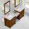 James Martin Vanities Bellshire 84" Dual Vanity Set w/ 24" Make-Up Counter, Honey Oak w/3 cm Ethereal Noctis Silestone Top 660-VMC84-HNO-3ENC - alternate 3