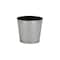 Homeroots 7in Silver Recycled Plastic Indoor Outdoor Round Pot Planter 488229 - alternate 1