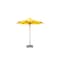 Bambrella 10' Round Bamboo Market Umbrella w/1.5" Pole Diameter-Yellow Canopy 3.0m R-L38-Y - alternate 1