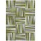 Homeroots 3' X 5' Green Gray And Ivory Geometric Washable Indoor Outdoor Area Rug 598262 - alternate 3