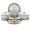 Megachef 7 Piece Enameled Cast Iron Cookware Set in Gray 750124530M - alternate 1