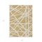 Homeroots 3' X 5' Gold And Ivory Geometric Washable Indoor Outdoor Area Rug 600450 - alternate 5