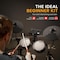 Pyle Electronic Drum Set with 4 Quiet Mesh Pads, 180 Sound Styles, 3 Cymbals, 2 Pedals, Throne PEDKITPRO62 - alternate 3