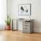 Homeroots 47" Gray and Black Computer Desk With Three Drawers 333510 - alternate 4