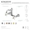 Kingston Brass Two-Handle Wall Mount Bridge Kitchen Faucet, Polished Nickel KS3256PX - alternate 4