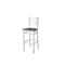 Bfm Seating Lima Ladder Back Barstool - Rustic Copper Relic Seat - Steel Frame - Silver Mist Finish 2160BRCR-SM - alternate 1