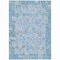 Homeroots 8' X 10' Blue And Silver Patchwork Washable Indoor Outdoor Area Rug 631422 - alternate 5