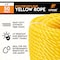 Xpose Safety 1/4in x 50ft Twisted Polypropylene Rope, Yellow YPR14-50-X - alternate 2