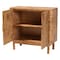 Bali & Pari Latika Modern and Contemporary Natural Mappa Real Burl Wood Storage Cabinet 249-13925-ZORO - alternate 4