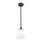 Z-Lite Fleur Matte Black 1 Light Pendant 1958P8-MB - alternate 4