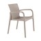 Homeroots Set of Two Taupe Heavy Duty Plastic Outdoor Stacking Dining Chairs, 2PK 565197 - alternate 3