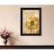 Homeroots Flowers and Butterflies II 3 Black Framed Print Wall Art 406865 - alternate 2