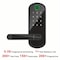Wrightmaster 5 in 1 Corded Aluminum Smart Lock Deadbolt, Keyless Entry Door Lock with Fingerprint Digital, APP C ZR-07T-BK - alternate 5
