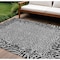 Homeroots 8' X 10' Gray Animal Print Washable Indoor Outdoor Area Rug 607653 - alternate 1