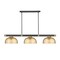 Z-Lite Vanguard Matte Black + Rubbed Brass 3 Light Billiard 3050-3MB-RB-D13HBR - alternate 2