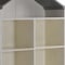 Homeroots 56" White Solid and Manufactured Wood and Solid Wood Three Tier Double Bookcase 347507 - alternate 4