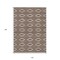 Homeroots 10' X 14' Brown And Beige Geometric Washable Indoor Outdoor Area Rug 599615 - alternate 4