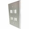 Eaton Tripp Lite Series Safe-IT 4-Port Single-Gang Keystone Wall Plate, Antibacterial, Ivory Gloss, TAA N042AB-004-IVG - alternate 2