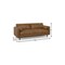 Homeroots 89" Brown Leather Sofa 640988 - alternate 3
