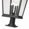 Z-Lite Raphael Sand Black 4 Light Outdoor Pier Mounted Fixture 5029PHXLR-533PM-BK - alternate 6