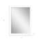 Homeroots 39" White Accent Mirror 632859 - alternate 4