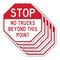 Signmission Stop No Trucks Beyond This Point, 10 inch X 10 inch, Aluminum Metal Signs, 5PK OC-A-5Pack-10-313 - alternate 1