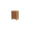Homeroots 22" Brown Solid Wood Distressed Carved Floral One Drawer Nightstand 720642 - alternate 3