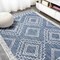 Jonathan Y Marokko Diamond Tribal Medallion Blue/Ivory 4 ft. x 6 ft. Indoor/Outdoor Area Rug SMB127D-4 - alternate 4
