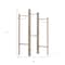 Homeroots 72" Brown Iron Folding Three Panel Screen Room Divider 342780 - alternate 3