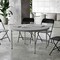 Flash Furniture Kathryn 4-Foot Round Granite Dark Gray Plastic Folding Table RB-48R-GY-GG - alternate 6
