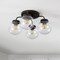 Jonathan Y Piper 18" 4-Light Farmhouse Rustic Iron/Glass LED Semi Flush Mount, Oil Rubbed Bronze/Clear JYL7569A - alternate 3