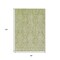 Homeroots 8' X 10' Artichoke Green And Beige Damask Washable Indoor Outdoor Area Rug 616511 - alternate 7