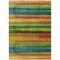Homeroots 8' X 10' Green Teal Blue And Copper Striped Washable Indoor Outdoor Area Rug 631212 - alternate 5