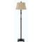 Homeroots 61" Bronze Two Light Traditional Shaped Floor Lamp With Brown Square Shade 526257 - alternate 3