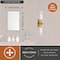 Vaxcel Bari 2-Light Satin Brass Wall Sconce, Clear Glass Shade, Dimmable Vanity W0548 - alternate 3