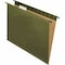 Pendaflex SureHook 1/5 Tab Cut Letter Recycled Hanging Folder - 8 1/2in x 11in - Green - Reinforced, 20PK 615215 - alternate 2
