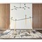 Homeroots 47" Clear And Gold Glass And Steel Dining Table 483380 - alternate 2