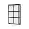 Besa Lighting Bree 16 Outdoor Sconce, White Acrylic, Black Finish, 2x60W Incandescent BREE16-WA-BK - alternate 1