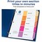 Avery Index Tabs, Multicolor, 1 to 5 Tabs, PK5 AVE11131 - alternate 2