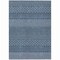 Homeroots 3' X 5' Navy Blue And Ivory Chevron Washable Indoor Outdoor Area Rug 612280 - alternate 5